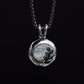Reversible Moon/Fern Necklace