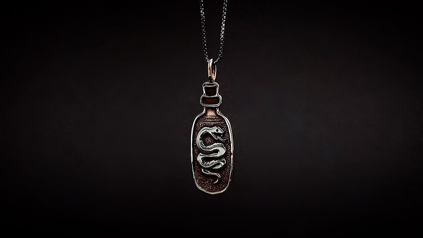 Poison Bottle Snake Necklace
